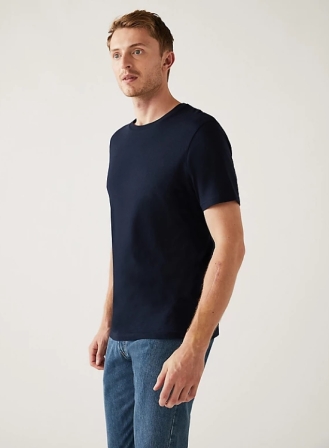 6 - Mens Premium Blank T-Shirt - Anthra Melange