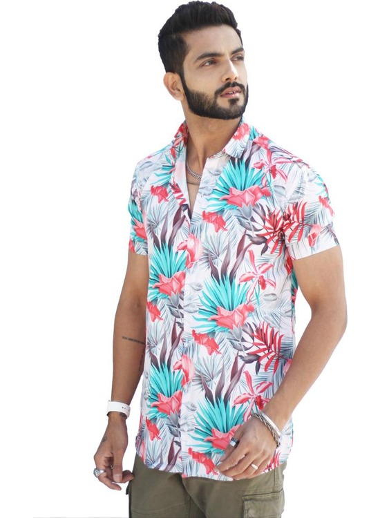 16 - Floral Print Cuban Shirt