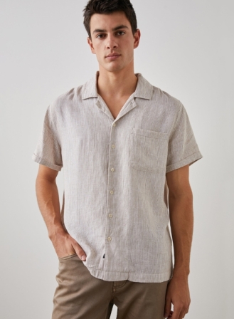 44 - Ivory Toast Stripe Shirt