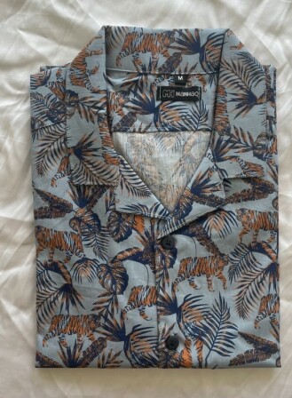 81 - Cuban Collar Half Sleeve Shirt