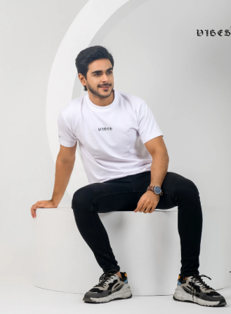82 - White Solid T-Shirt