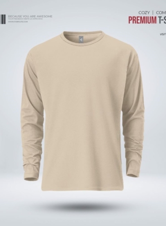117 - Mens Premium Blank Full Sleeve T-Shirt