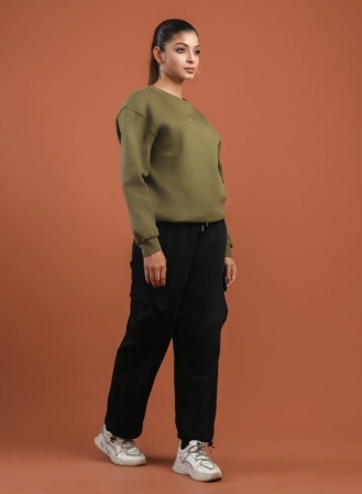 147 - Axaro Squad Olive Sweatshirt