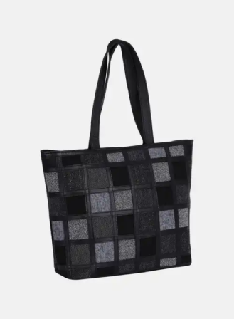 159 - Black Leather Bag