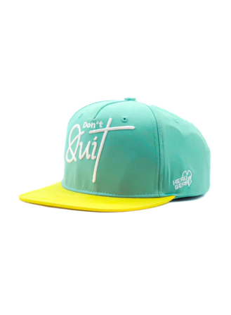 164 - Don't Quit Flat Visor Cap