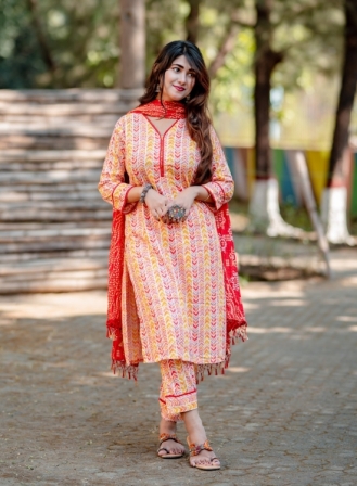 209 - Orange Printed