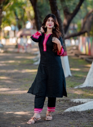 211 - Black Pink Kurti
