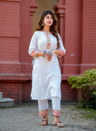 212 - Multi White Kurti